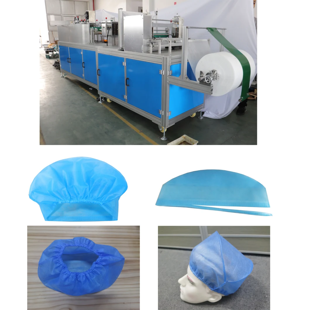 Automatic Aluminum Alloy Type Doctor Cap Machine Meidcal Caps Cover Non Woven Machine