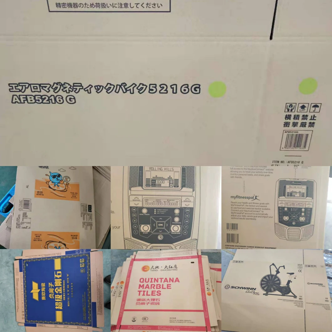 5 Warna Vacuum Transfer Flexography Paper Box Printing Mesin Slotting 7