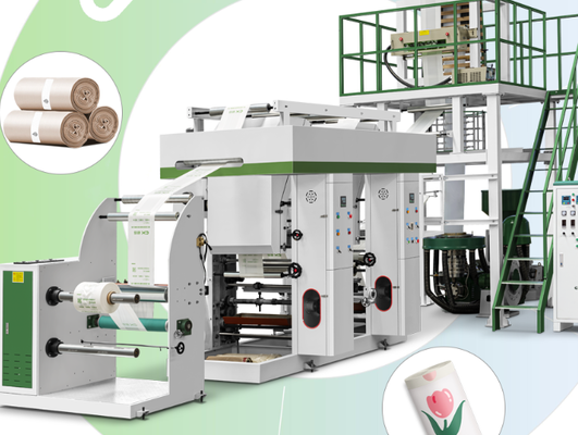 PLC Dengan Sistem Kontrol Layar Sentuh Film Extruder Mesin Pertanian Aplikasi Diameter Sekrup 55mm 2 atau 65mm 2mm