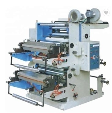 Mesin Cetak Flexographic 2 Warna untuk Film Plastik, Kertas, Aluminium Foil, Kain Non Woven dan Gulungan Kertas