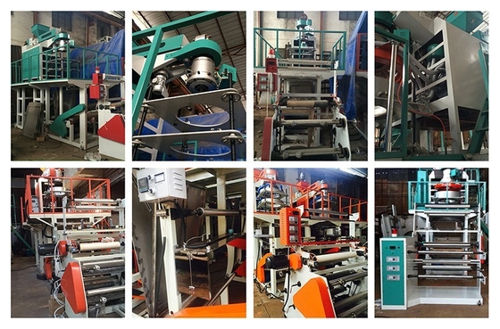 Polypropylene Die Head Film Blowing Machine PP Poly Plastic Rotary Device