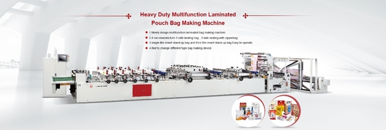 Mylar Snack Bag Membuat Mesin Kertas Laminated PE Doypack Zipper Pouch
