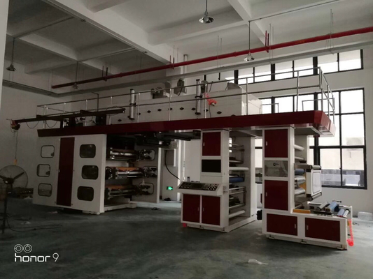 Mesin Cetak Label Flexo Berkecepatan Tinggi 80m / Min CI Central Drum Pp Shopping Bag