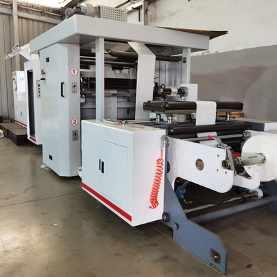 Multicolor Narrow Web Roll To Roll Mesin Cetak Flexo Untuk Kertas Film