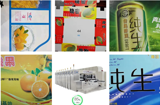 5 Warna Vacuum Transfer Flexography Paper Box Printing Mesin Slotting