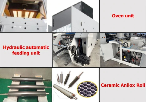 Sticker Label Mesin Cetak Flexo 1300mm Dengan Sertifikat Ce 5colors Roll Paper