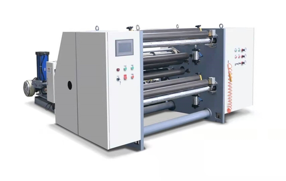 Mesin Slitting Tension Sepenuhnya Otomatis 1150mm Untuk Film 0,5mm 30 - 450g Kertas
