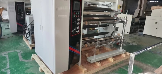 HJ-C1400-III Servo Slitting Rewinder, Kecepatan 10-400m/mnt, Berat 4200KG, Komponen Pneumatik AirTac, mesin lemak tubuh
