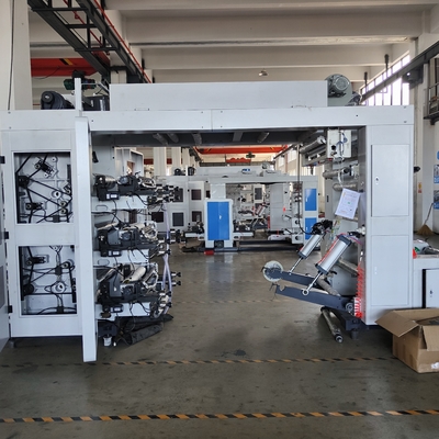 HJ-CI81400 Mesin Cetak Flexo Berkecepatan Tinggi 380-800mm Panjang Pencetakan