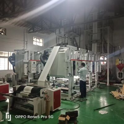 Diameter of Screw 55mm 2 atau 65mm 2mm Film Extruder Machine Total Power 11-21kw Extrusioncapacity 100 sampai 500 Kg h untuk Plastic Film Extrusion
