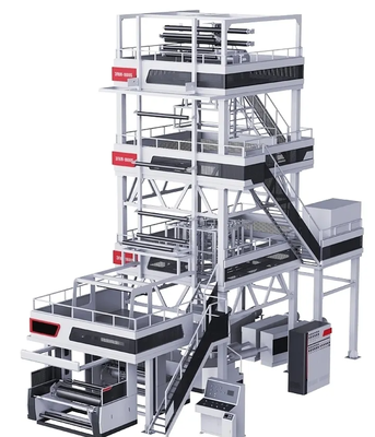 Mesin Tiup Film Plastik Dosing 5-Set Rasio L/D 32:1 Premium 5 Lapisan
