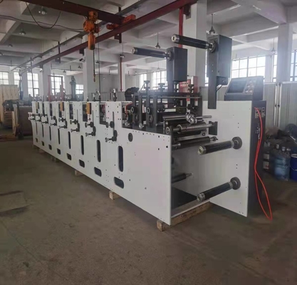 Mesin Pembuat Tas Belanja Kertas Flexo HJ 6-600 #380V 50HZ Mesin Cetak Flexo Empat Warna 220V