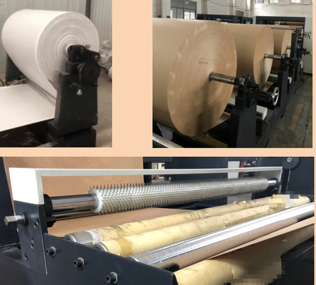 Mesin Pembuat Kantong Kertas Kraft dengan Panjang 500-1200mm dan Lebar Lipat 70-150mm 'M' #380V Mesin Pembuat Tabung Kertas Plastik