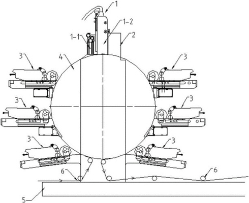 Ekonomi 6 Warna Central Drum Mesin Cetak Flexo untuk Film / Cangkir / Popok, Mesin Cetak Central Drum Non Woven Flexo