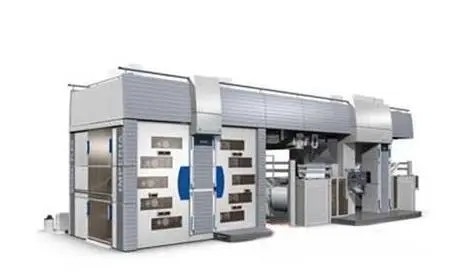 Mesin Cetak Flexo 4 Warna 150m/Min (Tipe Drum Pusat Ekonomi), kecepatan cetak 1500-3500p/jam