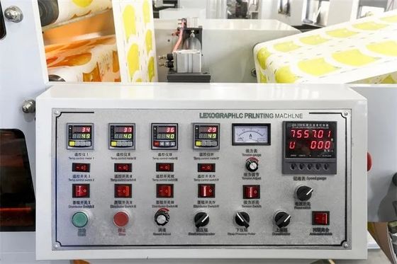 Mesin Pemotong dan Pencetakan Flexo Die 5 Warna dengan Kamera#perak flexo web sempit#peralatan pencetakan flexografik