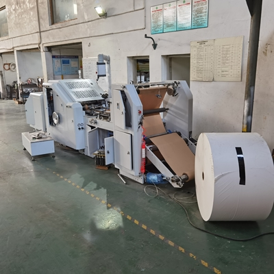 HJ-200 + LST-4700/4700R Roll Feeding Flexo Printing Square Bottom Paper Bag Membuat Mesin #200pcs/Min Kertas Membawa Tas