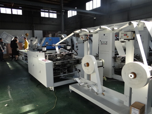 Mesin Pembuat Kantong Kertas Kraft 380V 220V 300 Pcs / Min