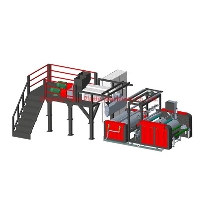 ABA Blown Film Extruder Machine 2-3 Lapisan LLDPE MLDPE Lem PE