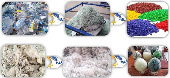 Mesin Extruder Film PE Limbah Pipa PVC Tas PP Botol PET Mesin Daur Ulang Plastik