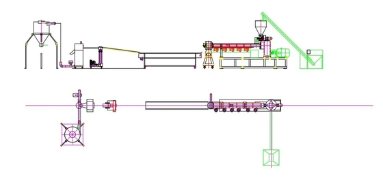 Mesin Extruder Film PE Limbah Pipa PVC Tas PP Botol PET Mesin Daur Ulang Plastik