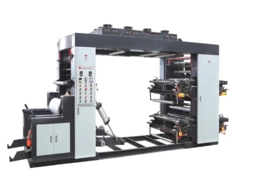 Mesin Cetak Flexo 4 Warna Berkecepatan Tinggi untuk Kantong Kertas # Roll To Roll Kertas Mesin Cetak Flexo 60m/Min 4 Warna