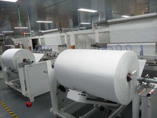 Mesin Pembuat Kantong Kertas Medis Otomatis Penuh 10-30 Pcs / Pack Mesin Pembuat Lap Basah Kecepatan Tinggi