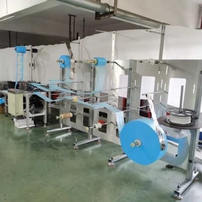 Mesin Pembuat Sprei Sekali Pakai CE 70PCS / min KN95 Mesin Pembuat Masker Kecepatan Tinggi