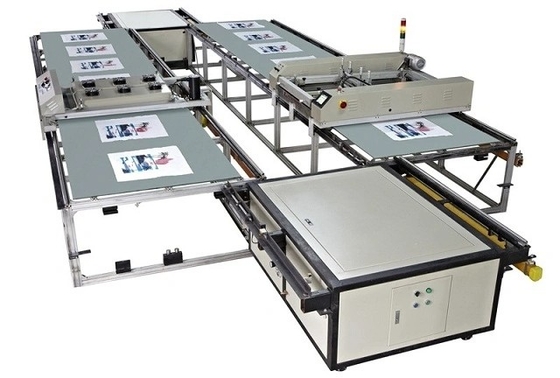 T-Shirt Automatic Flat Bed Screen Printing Machine Kain Pakaian Garmen