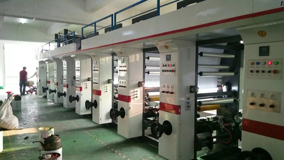 BOPP Mesin Cetak Rotogravure Kecepatan Tinggi Otomatis Multi Warna