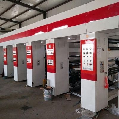 BOPP Mesin Cetak Rotogravure Kecepatan Tinggi Otomatis Multi Warna