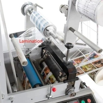 Printer Label Flexo Berkecepatan Tinggi untuk Stiker Film Kertas dengan UV Varnish Laminating, Mesin Cetak Label Flexo 1-8 Warna