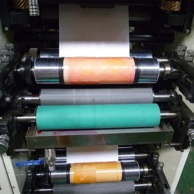 Mesin Cetak Label Flexo 4 Warna Roll 320mm 80m/Min#±0.1mm Akurasi Label Printer Flexo#450mm Lebar cetak maks