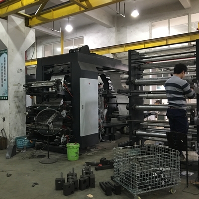 Mesin Cetak Flexo Plastik 8 Warna 6 Drum Tengah Warna