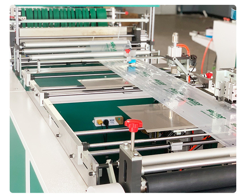 Mesin Pembuat Tas Ritsleting Otomatis 12kw Pe Frosted Film Packaging
