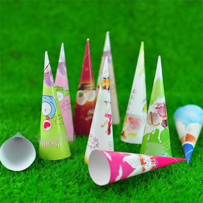 Mesin Pembuat Lengan Kerucut Kertas Es Krim Cup 80pcs / Min Sepenuhnya Otomatis