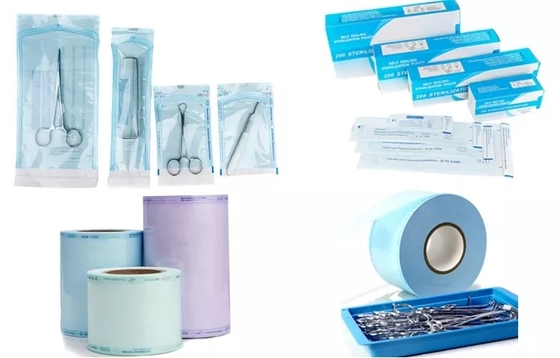 Mesin Pembuat Kantong Kertas Medis Sekali Pakai Autoclave Self Sealing