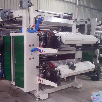 Mesin Cetak Flexo 2 Warna Lebar 1000mm Untuk Polietilen