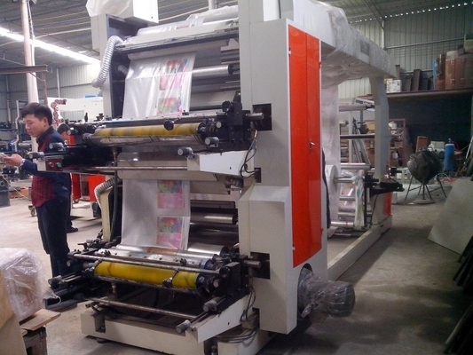 Mesin Cetak Flexo 2 Warna Lebar 1000mm Untuk Polietilen