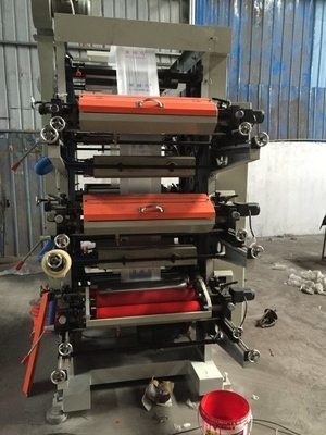 Mesin Cetak Kantong Plastik Polyethylene PVC 600mm Kecil Kecepatan Tinggi Film Cetak Press