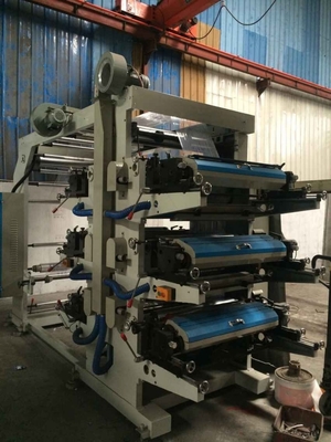 Mesin Cetak Kantong Plastik Polyethylene PVC 600mm Kecil Kecepatan Tinggi Film Cetak Press